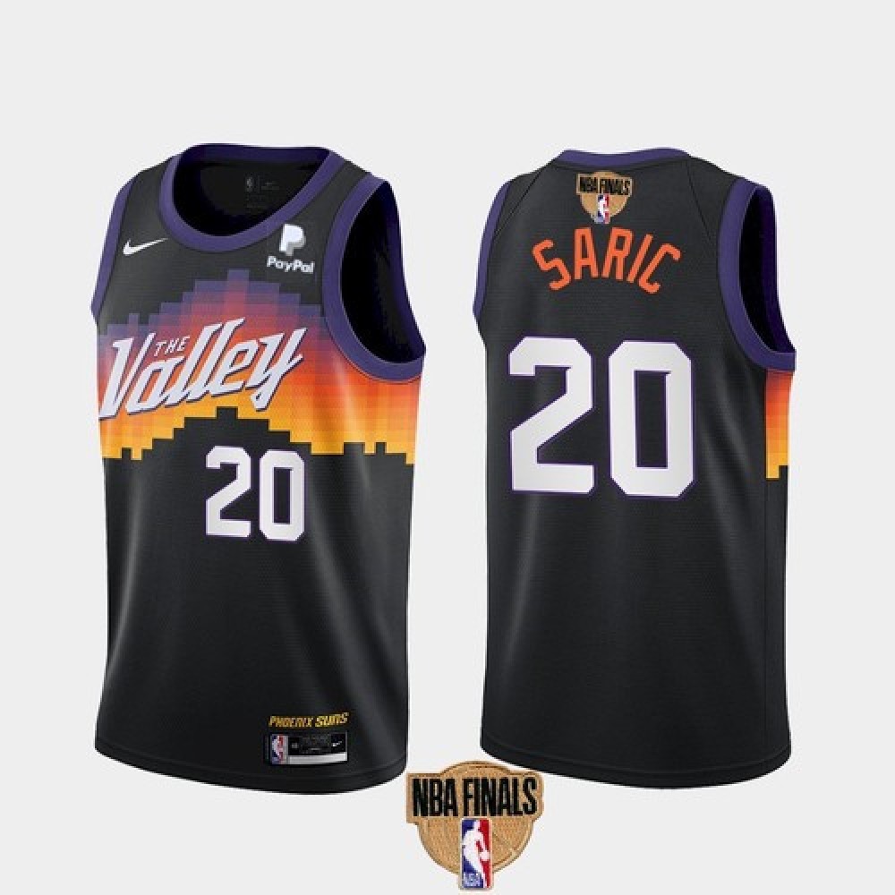 Collector's Item Top-Grade Men's Suns #20 Dario Black Basketball Jersey