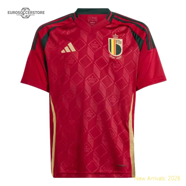 Belgium 2024-2025 Authentic Home Shirt (bel) Slim Sleek