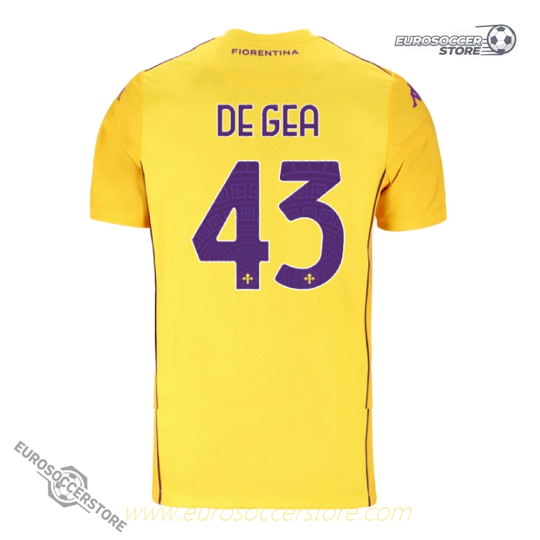 Fiorentina Goalkeeper DE GEA 43 Yellow Version Jersey 25-26 Season