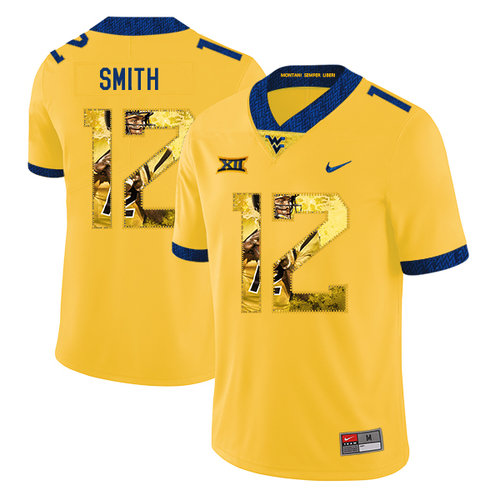 Men's None Yellow 2024 high quality Geno Smith #12 authentic Jersey