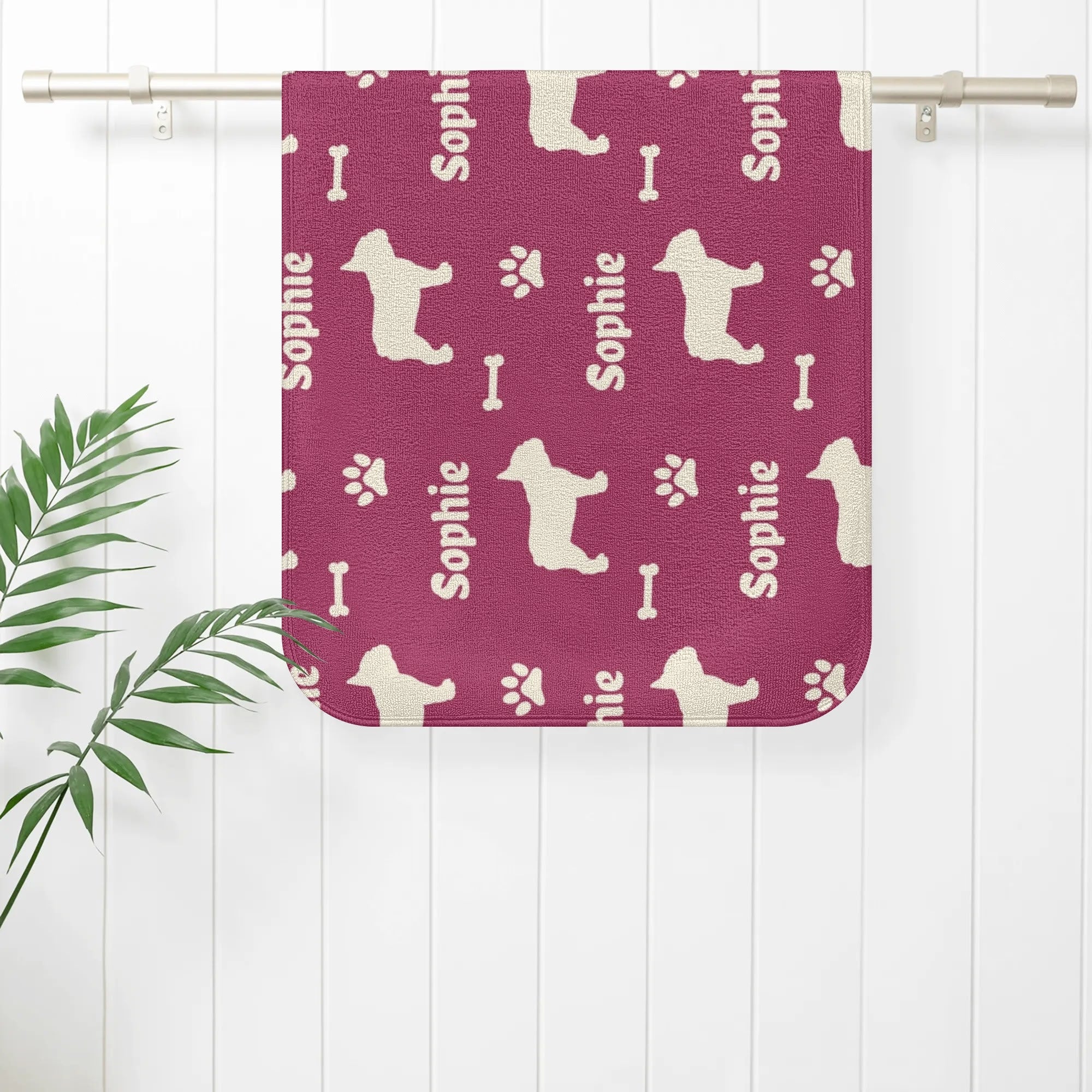 Frenchie-Fan Personalized Towel For Frenchie Lover With Frenchie Name...