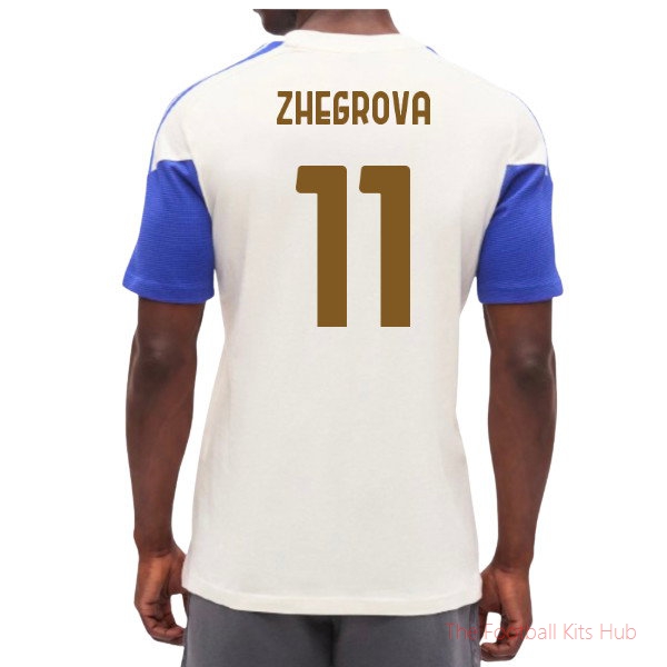 Juventus Training T-Shirt Zhegrova #11 2026-2027 Team Jersey Chalk White