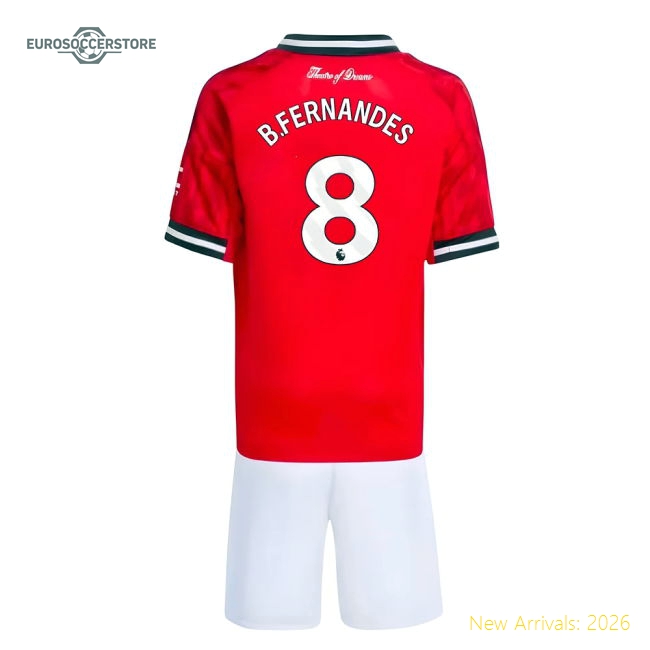 Gentle Man Utd Mini B.fernandes Jersey 2025-2026 Easy-care