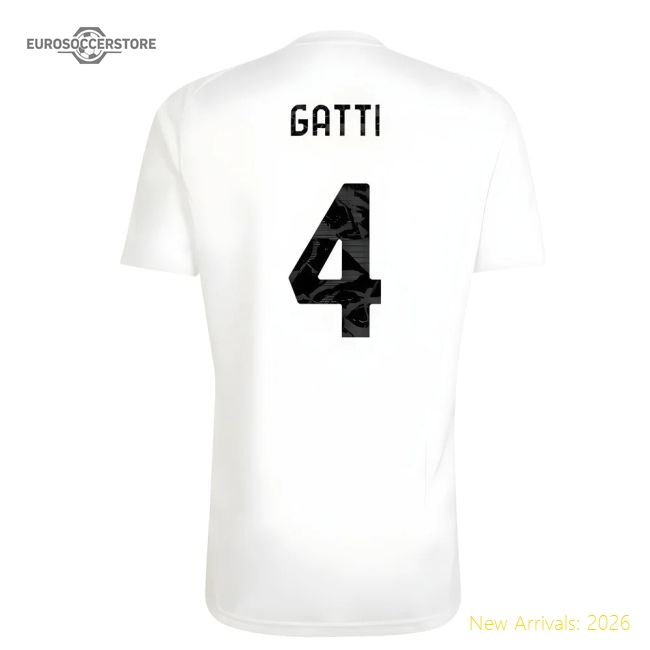 Genuine 2025-2026 Juventus Training Tee (White) (Gatti 4)
