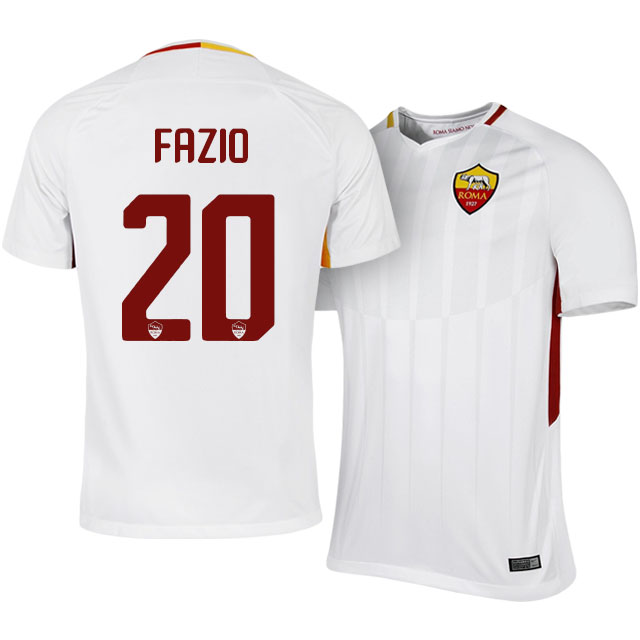 Roma Away 201718 Federico Fazio 20 Soccer Jersey Shirt - Official