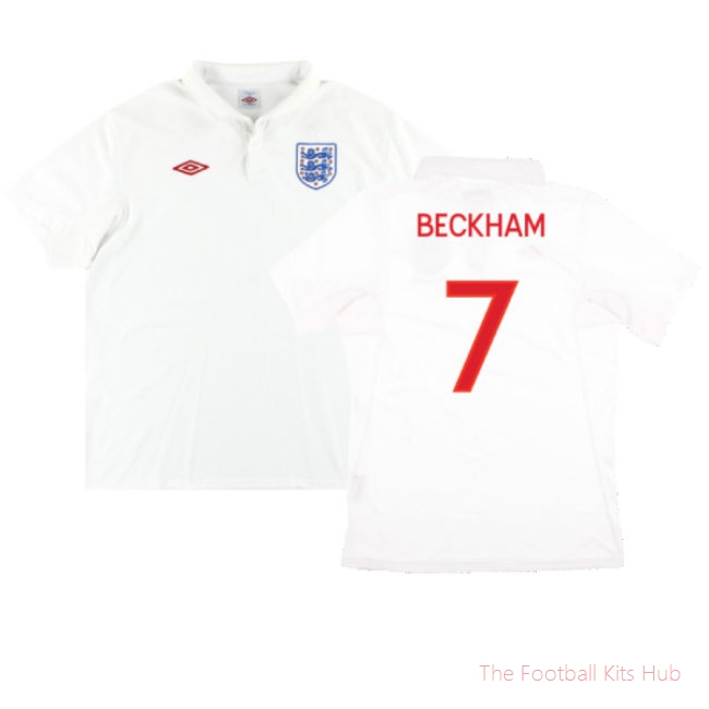 England 2009-10 Home Shirt (XL) Lampard #8 (Excellent) (BECKHAM 7)