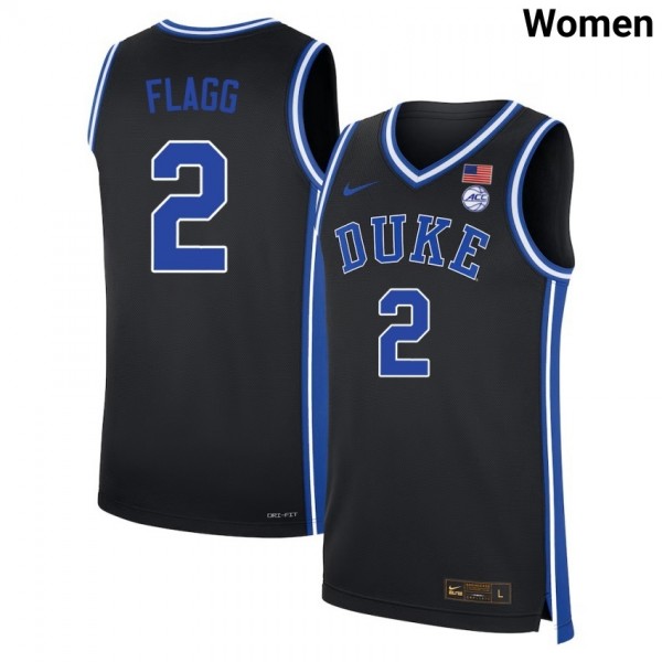 Women Duke Blue Devils #2 Cooper Flagg Black Nike Stitch Jerseys
