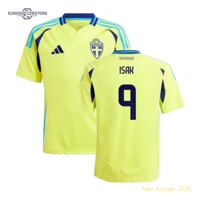 Sweden Children 2024 Home Jersey Shirt Football Fan Football Fan Match Day Game Day Apparel