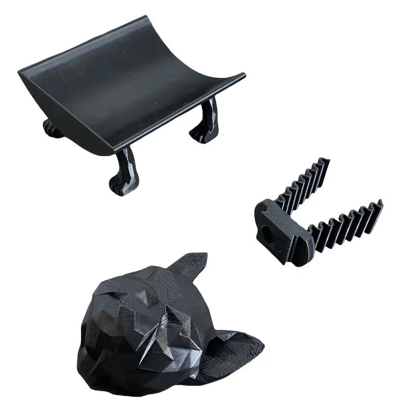 Fashion-Forward Tissudog Frenchie Tissue Holder Statue – Black White ...