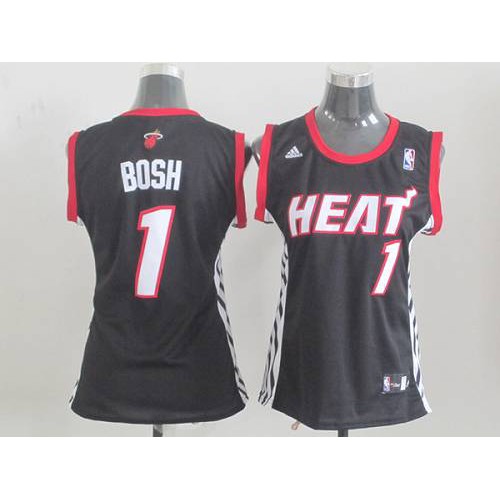 Black BOS Miami Heat #1 Professional Jersey Quality Premium Quality