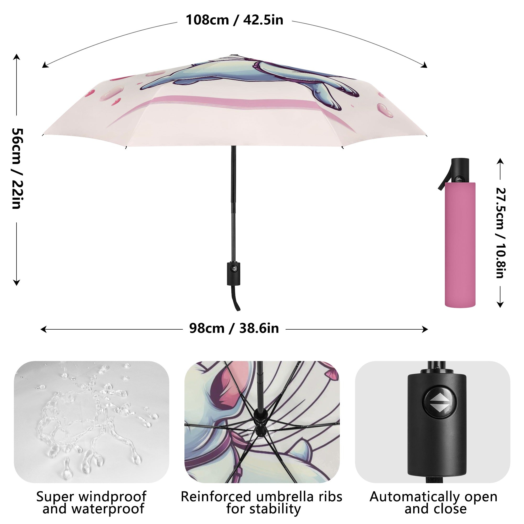 Coco - Comfortable Umbrella For French Bulldogs | Non-slip Design