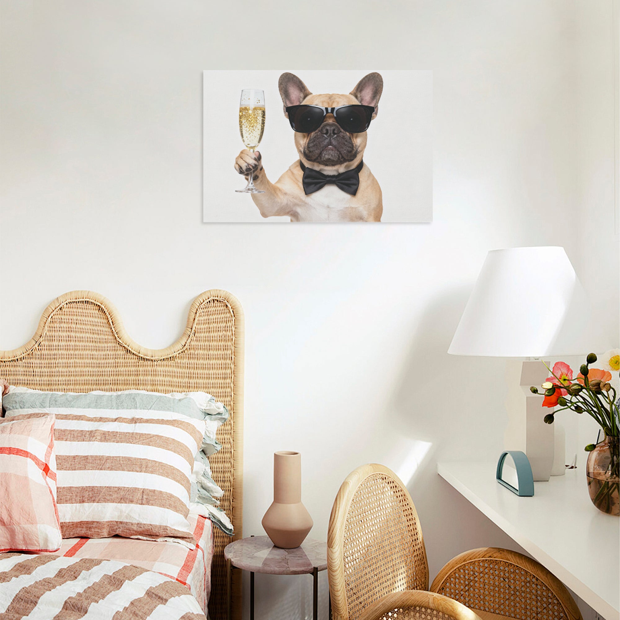 Bailey - Adorable Frenchie canvas Wall Art
