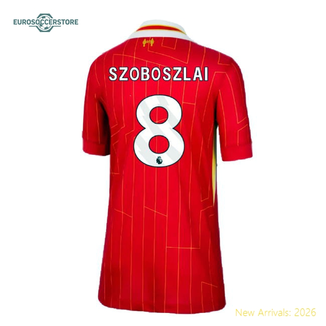 Liverpool 2024-25 Home Fan Version For Kids (Szoboszlai Football Shirt