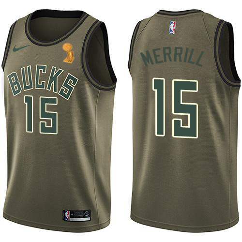 Performance MIL NBA Swingman Jersey #15 Sam Merrill 2021 Finals -