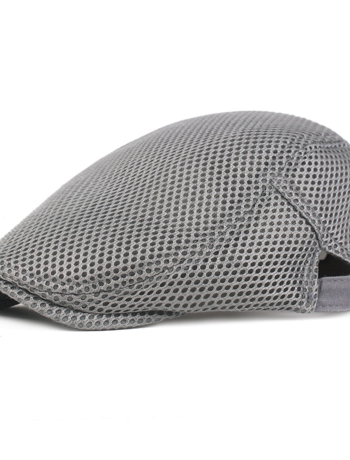 Men's Flat Cap Black White Polyester Mesh Streetwear Stylish 1920s