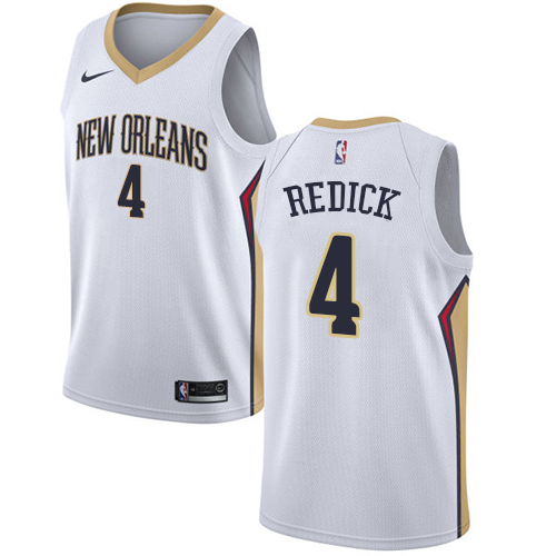 Red Nike Orleans Pelicans #4 Pelicans Jersey - Polyester Game Day Wear