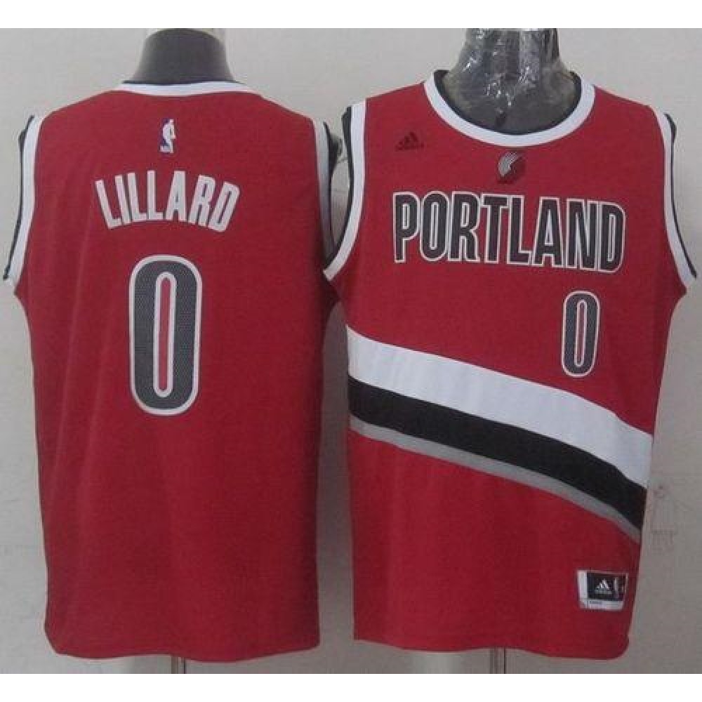Game Day Value Men's Trail Blazers #0 Damian Red Basketball Jersey