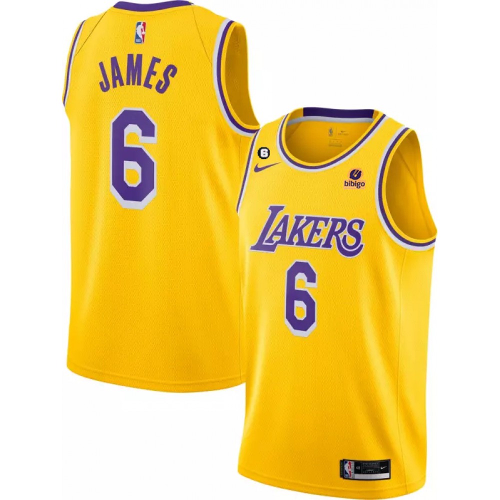 Official Jersey Los Angeles Lakers LeBron James6 - Yellow - Must-Have Jersey