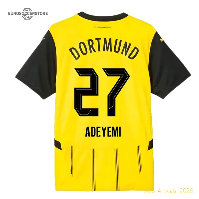 Outstanding 2024-2025 Borussia Dortmund Home Shirt (adeyemi 27)