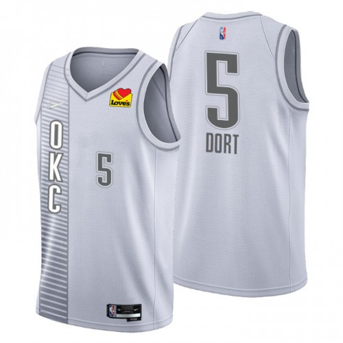 Nike Gray City Thunder #5 Jersey - Budget-Friendly Premium Quality