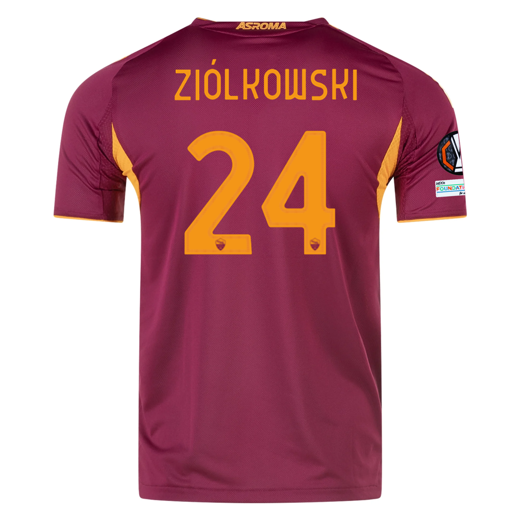 AS Roma Patches 2025-2026 UEL Home Jersey – Authentic Shirt