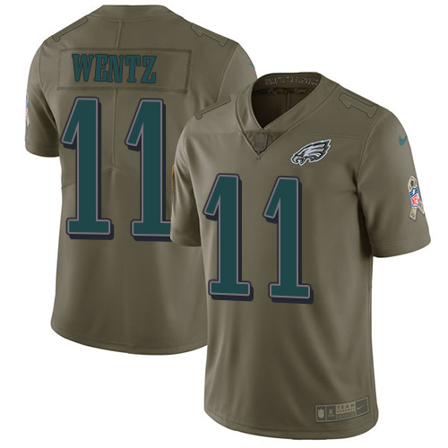 NFL PHI Eagles Carson Wentz #11 Limited Team Color Authentic Jersey