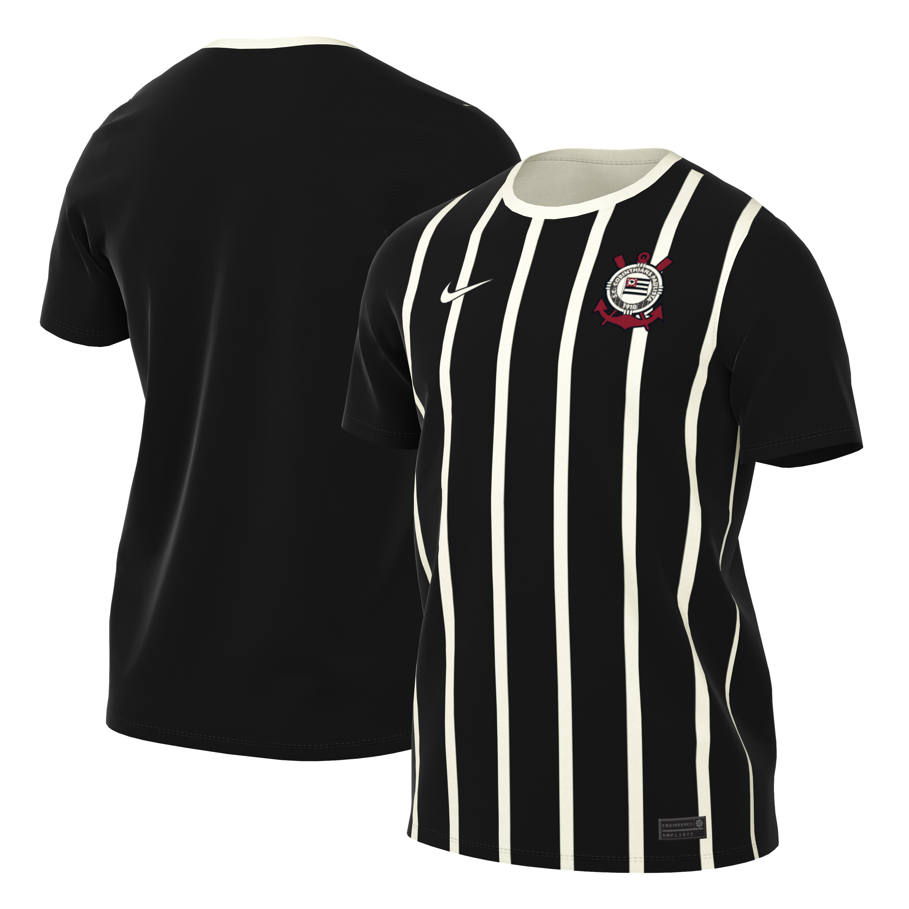 [JED] Women's Corinthians 2026 Home Replica Jersey - Black