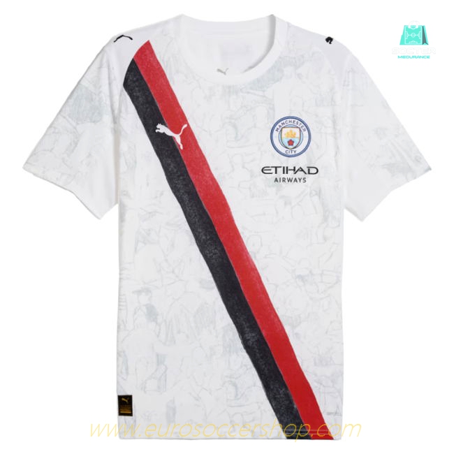 2025-2026 KIDSUPER x Manchester City CWC Shirt (White) (Haaland 9)
