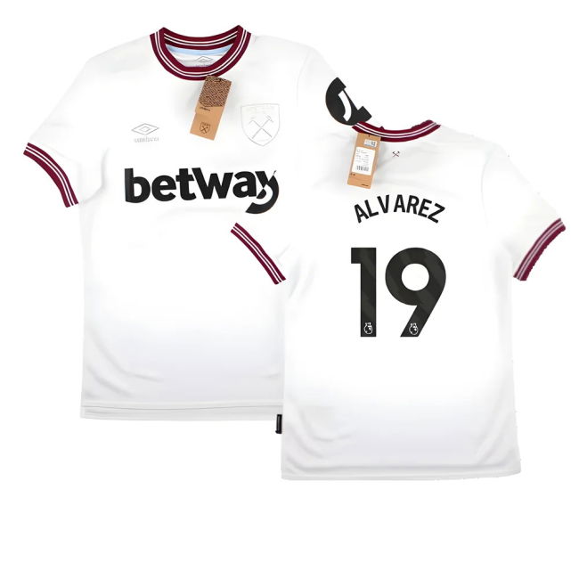 2023-2024 West Ham United Away Shirt (ALVAREZ 19) | Fan Favorite