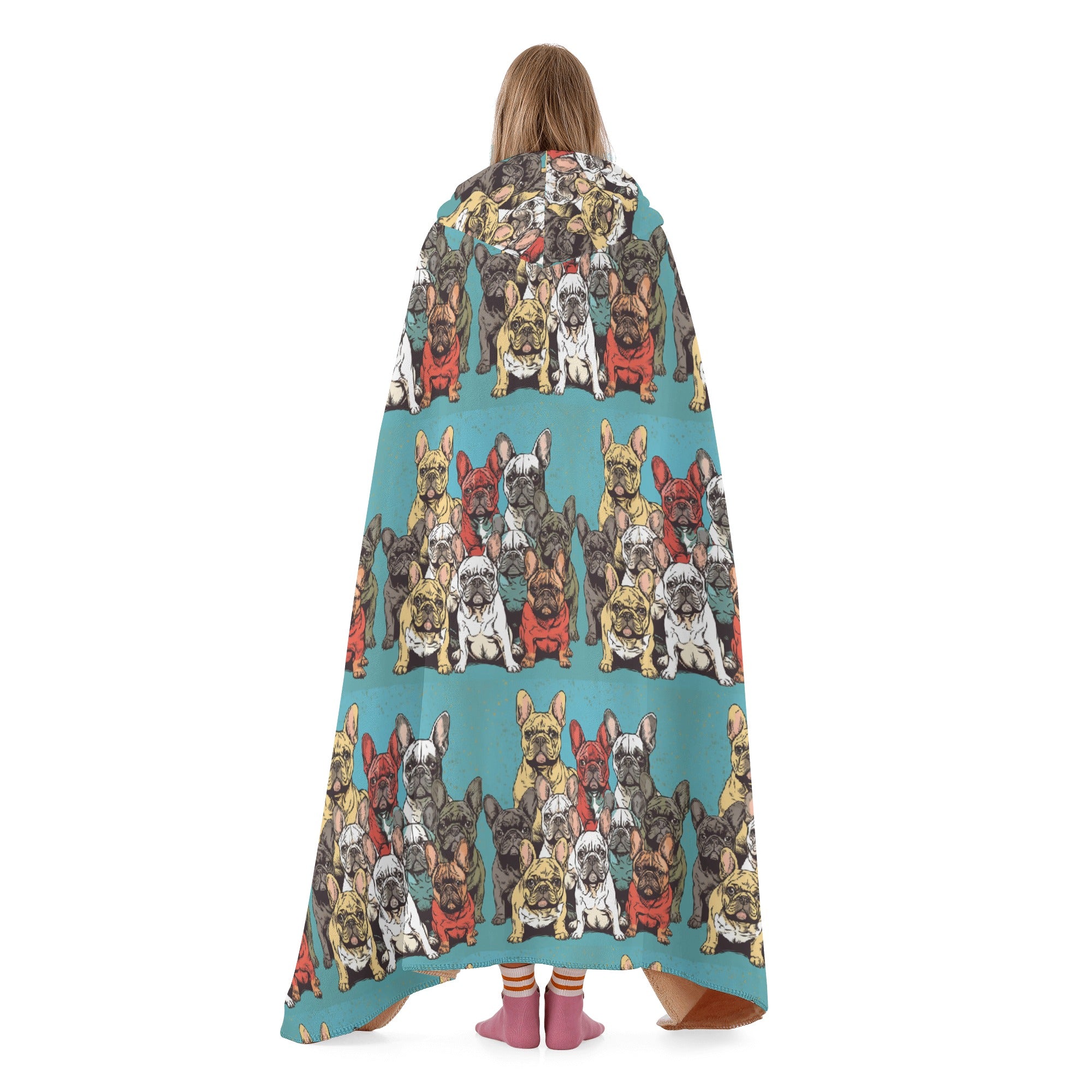 Frenchie Art - Hooded Blanket