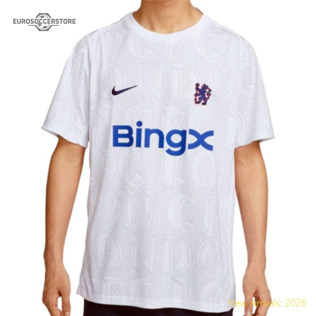 Authentic 2025-2026 Chelsea Academy Pro Pre-match Football Top