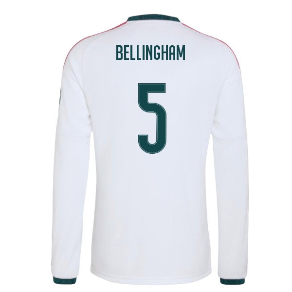 [DDJ] 2026-2027 Real Madrid Long Sleeve Home Shirt (Bellingham 5)