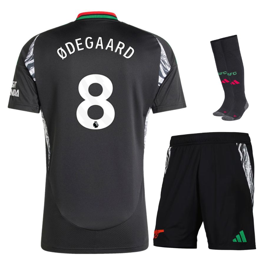 Arsenal Children's Away Kit Jersey 2024 2025 Ødegaard