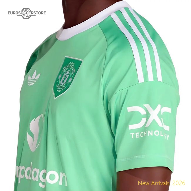 2025-2026 Man Utd Third Goalkeeper Authentic Shirt Green