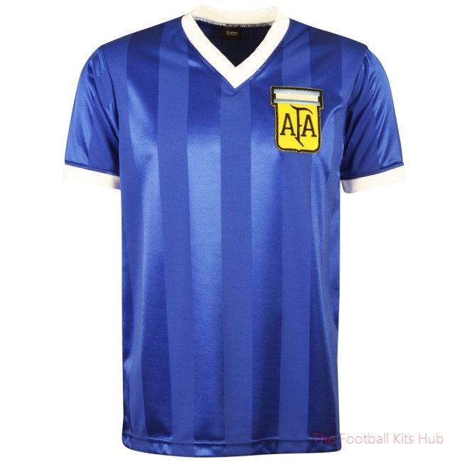 Argentina 1986 World Cup Away Retro Football Shirt