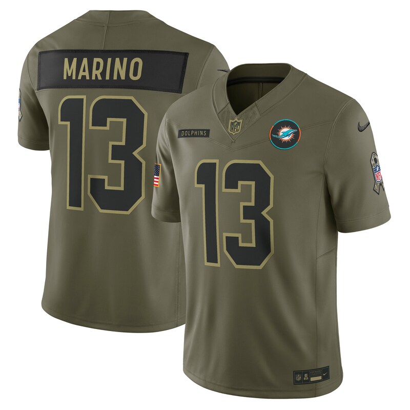 None Dan Marino MIA Dolphins Victory Top-Grade Jersey Game Day Wear