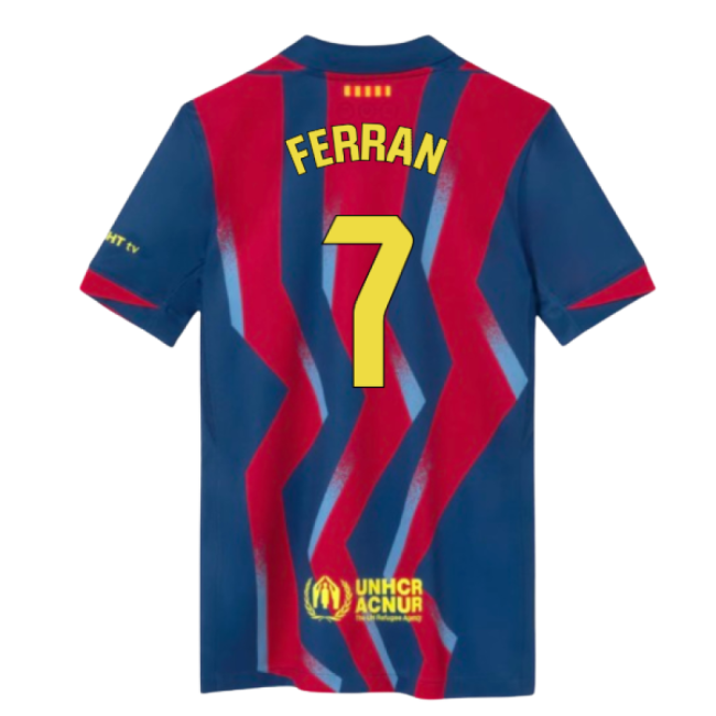 Barcelona Ferran Authentic Home Jersey Laliga Santander Puma Drycell