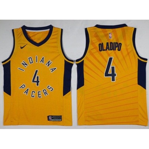 Gold TOR Indiana Pacers #4 Nike Swingman Jersey NBA Fan Apparel