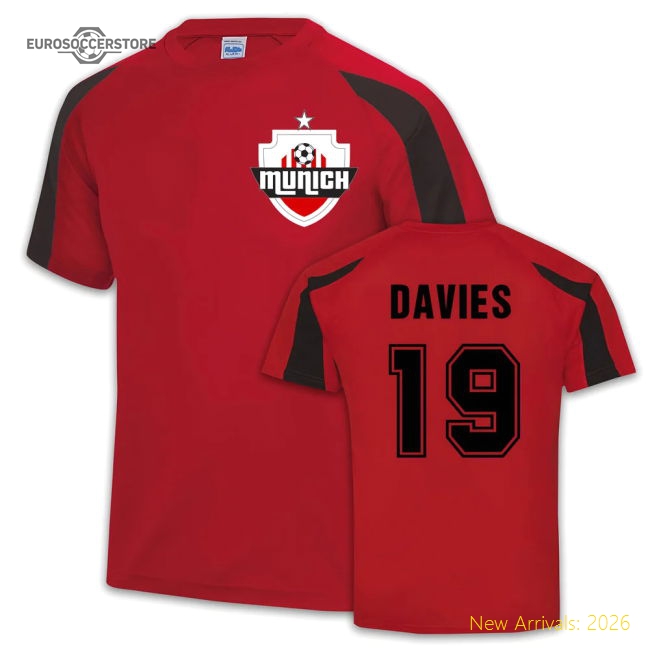 Fan-Favorite Bayern Munich Sports Training Jersey (Alphonso Davies 19)