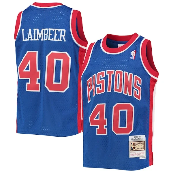 Bill Laimbeer DET Swingman Jersey - superior NBA - Blue game-day