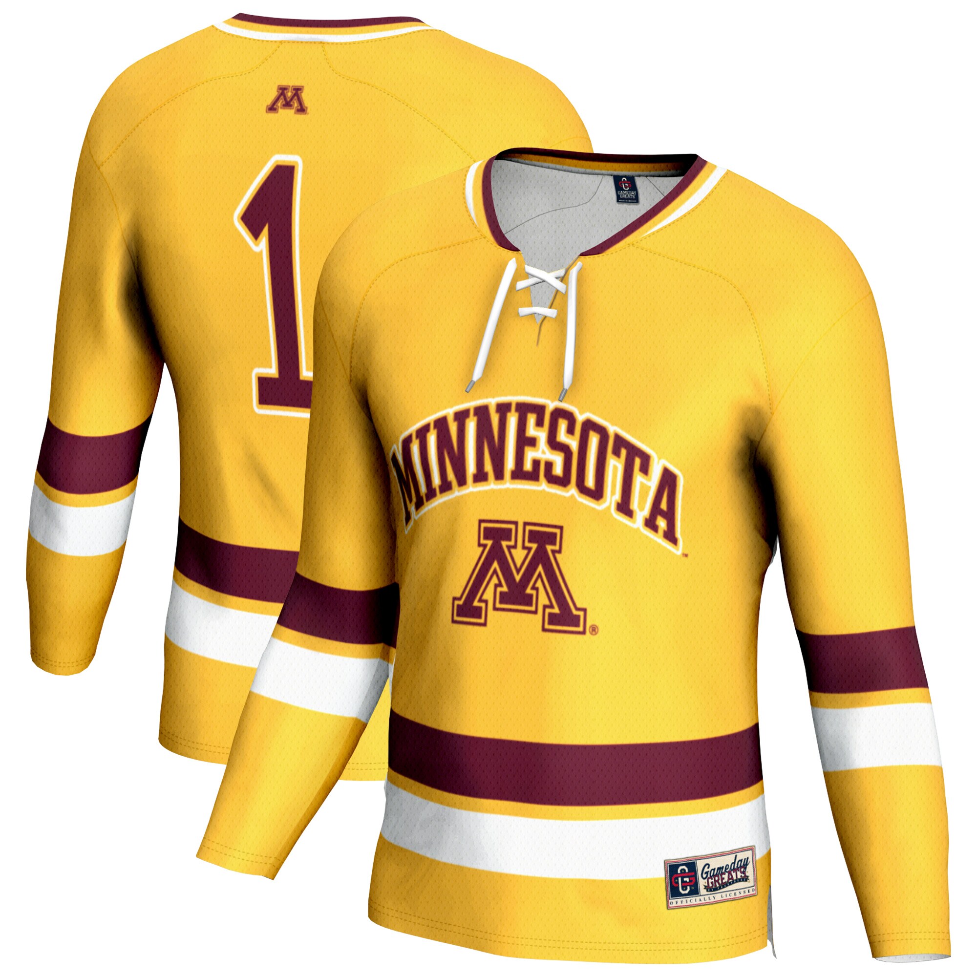 [DDG] Minnesota Golden Gophers GameDay Greats Youth Lightweight Women's Hockey Jersey - Gold