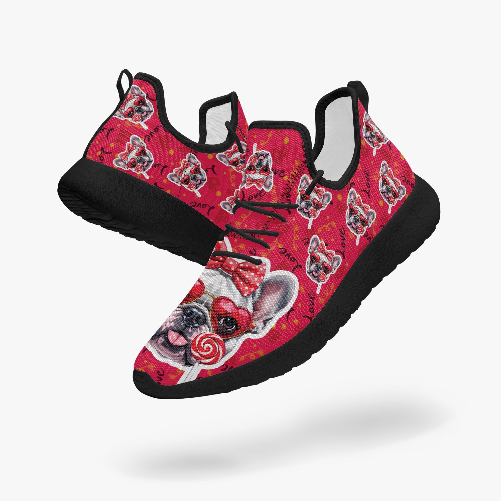 Premium Dove - Durable Classic Sneakers Frenchie Themed Wear