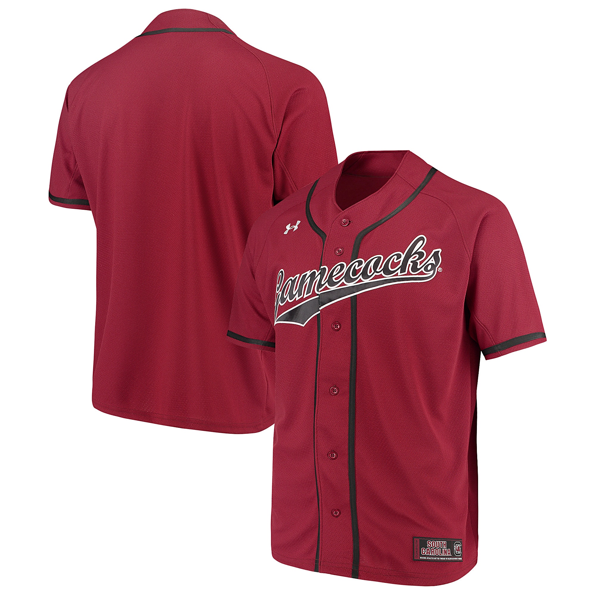 [NJP] Women's South Carolina Gamecocks Performance Replica Baseball Jersey - Garnet