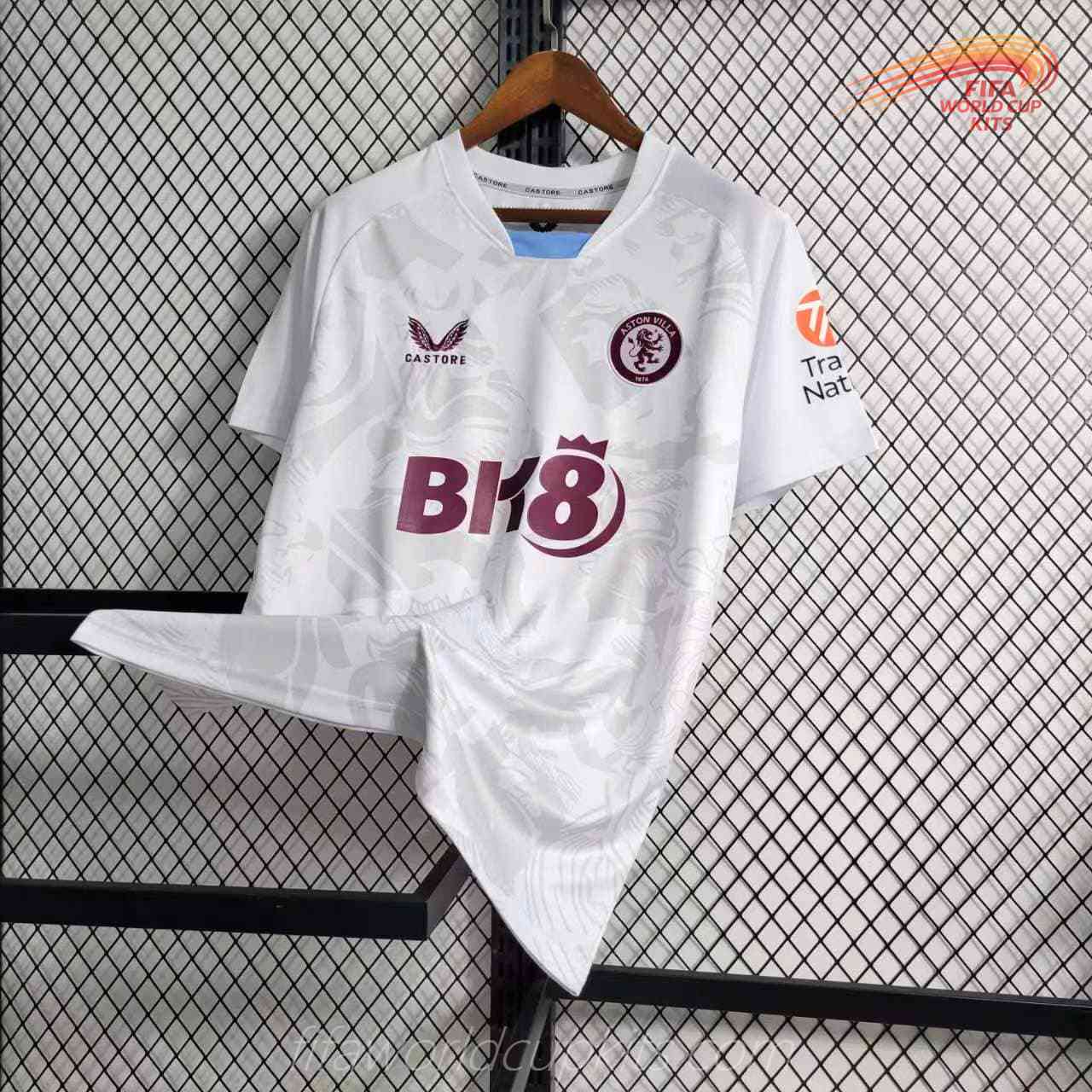 Aston Villa 23-24 Away White Football Kit