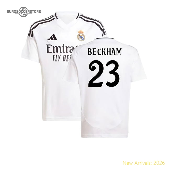 Top-Quality 2024-2025 Real Madrid Home Shirt (Kids) (Beckham 23)