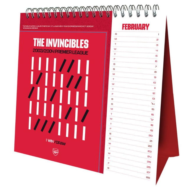 2025-2026 Arsenal Soccer Club Home Jersey (Calendar 2026)