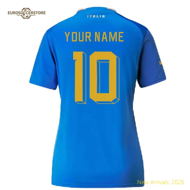 S Personalised Italy Football Shirts Female 2022 Home Jersey Jersey