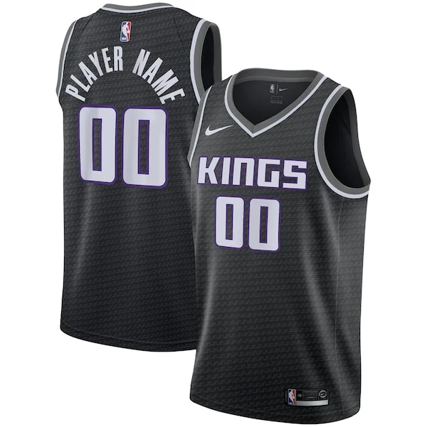 Sacramento Kings Nike Swingman Custom Jersey Black - Statement Edition