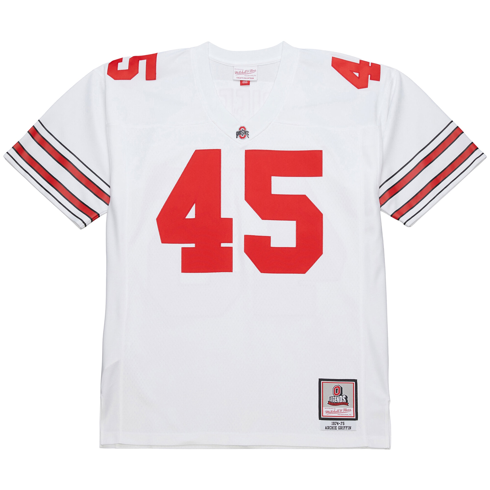 [DDG] Archie Griffin Ohio State Buckeyes 1975 College Vault Legacy Jersey - White