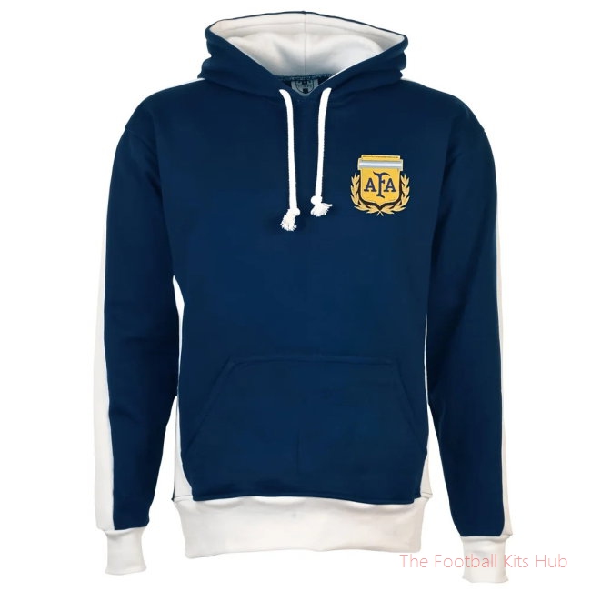 Men Argentina Hoodie Navy/white